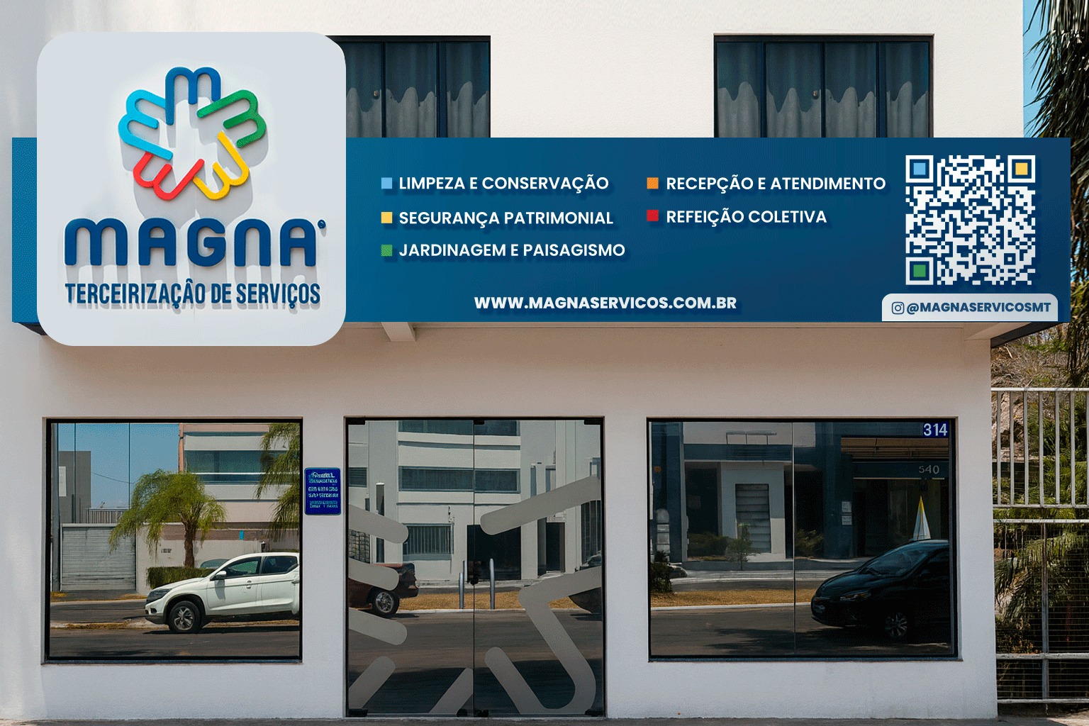 Entrada da Magna Serviços